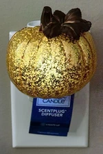 Yankee Candle ScentPlug Diffuser Crackle Pumpkin & Light Sensor New with tags