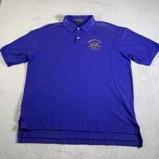 Vintage Treasure Island Shirt Mens XL Blue Polo Cross Creek Mirage 90s USA Made