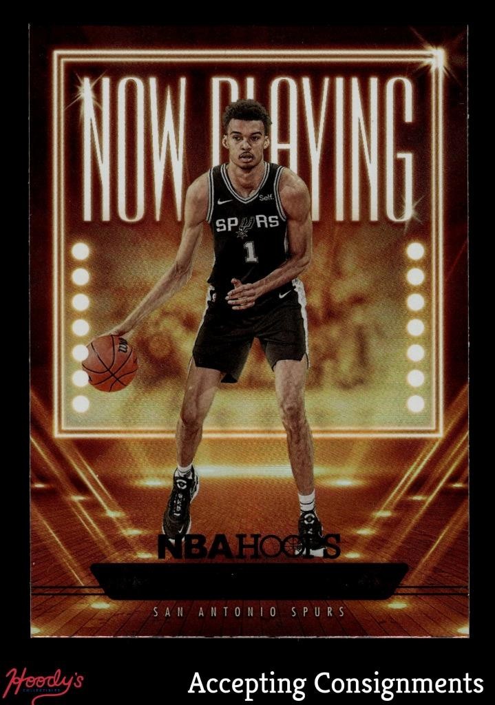 2023-24 Hoops Now Playing Holo #26 Victor Wembanyama RC ROOKIE SPURS