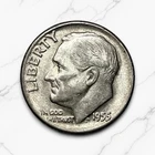 1955-P 🇺🇸 United States Roosevelt Dime 90% Silver, Free Shipping!