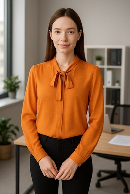 The Limited Goldenrod Women's Button Up Long Sleeve Shirt Size XS