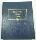 Roosevelt Dime Partial Set in Whitman Album 91 Coins P, D, S Business and Proof