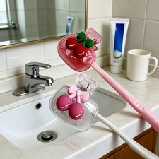 Cherry Design Toothbrush Stand - Cute Bathroom Accessory - Ventilated Holder
