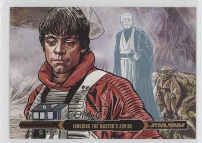 2015 Star Wars Illustrated: The Empire Strikes Back Gold 3/10 Luke Skywalker z1r