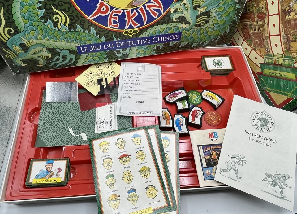 LES MYSTÈRES DE PÉKIN - Le jeu du détective chinois - MB 4096 - 1987 - Complet - Photo 2/4