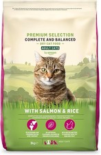 By Amazon Complete Dry Cat Food with Salmon & Rice for Adult Cats, 3 kg (Pack of 4.20 per kilo