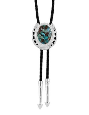 Montana Silversmiths Tie Mens The Pioneer's Turquoise Bolo BT5150
