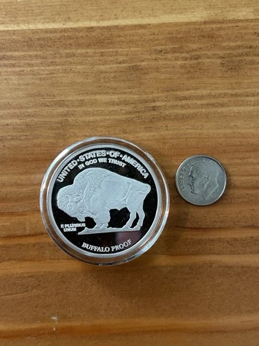 National Collectors Mint 2007 Giant Buffalo 1 Oz .999 Silver Proof Coin “Tested”