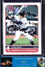 2012 Grandstand Hudson Valley Renegades *Luke Maile **Card #** AUTO (RC)