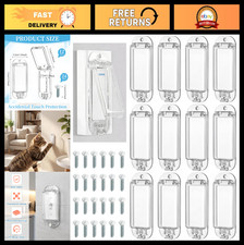 12 Pack Light Switch Guard Covers - Baby Proof Rocker Style Wall Switch Protecto