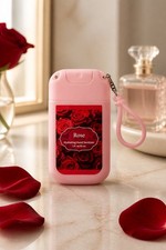 1 One Oz. Rose Hand Sanitizer with Keychain Attached Bottle New Unopened