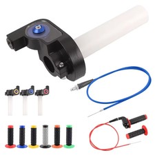 22mm 7/8 In Quick Twist Gas Throttle Grip Assembly Cable Dirt Pit Bike 50cc-160c