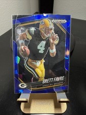 2025 Panini Black Prizm- Brett Farve #58 Blue Cracked Ice /125 Green Bay Packers