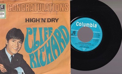 Cliff Richard   Congratulations / High 'N' Dry 7'' 45 Columbia (C 23 750)
