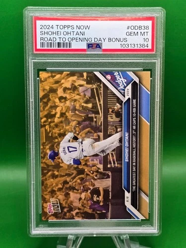 2024 Topps Now RTOD Shohei Ohtani 3HR GOLD BONUS Card ODB-38 PSA 10