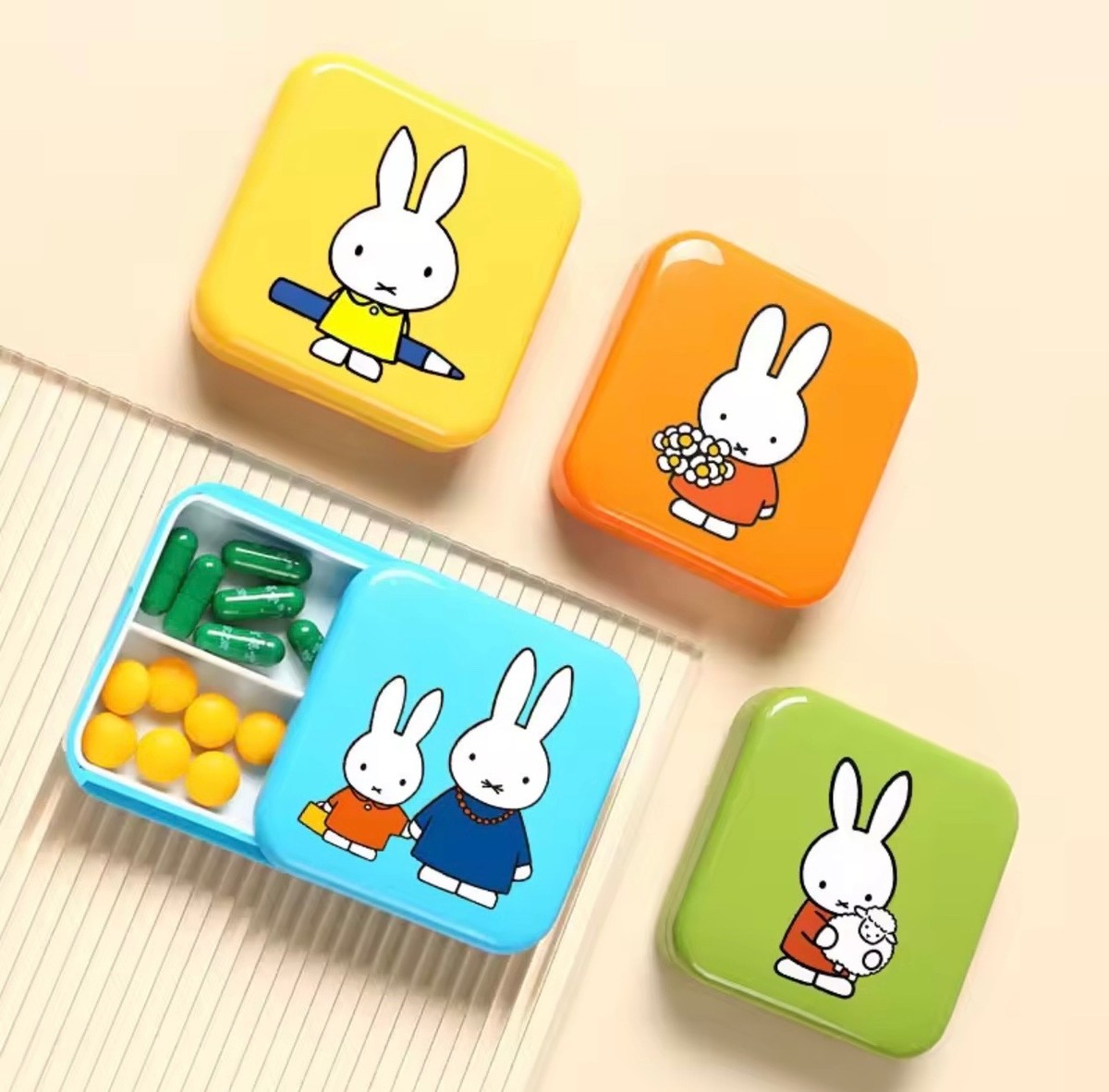 New Miffy Medicine Box Kawaii Cartoon Travel Box | eBay