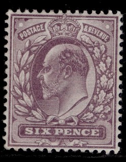 GB EDVII SG246 SPEC M31(2) 6d slate purple NH MINT. Cat £85.