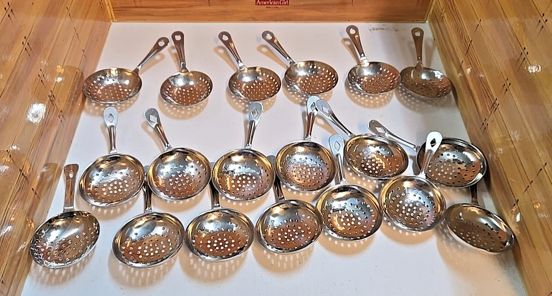 Lot of (19) Stainless Steel Julep Strainers; New With Tags
Opens in a new window or tab