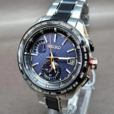 [New] Seiko BRIGHTZ World Time: Day Date GPS Solar Titanium SAGA259 Men's Watch