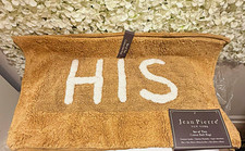 Jean Pierre New York His Hers Cotton Bath Rug Set 2pc 20x32 Beige White