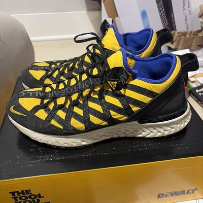 Nike ACG React Terra Gobe Mens Yellow/Black Sneakers BV6344-700 Size 11.5