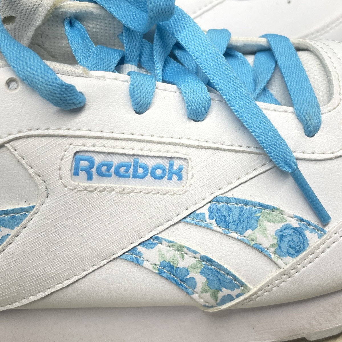 Reebok Ortholite Comfort Athletic Shoes WOMENS Sz 10 Blue Flowers