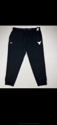 Under Armour UA Project Rock Terry Joggers Pants Mens 3XL Black Training