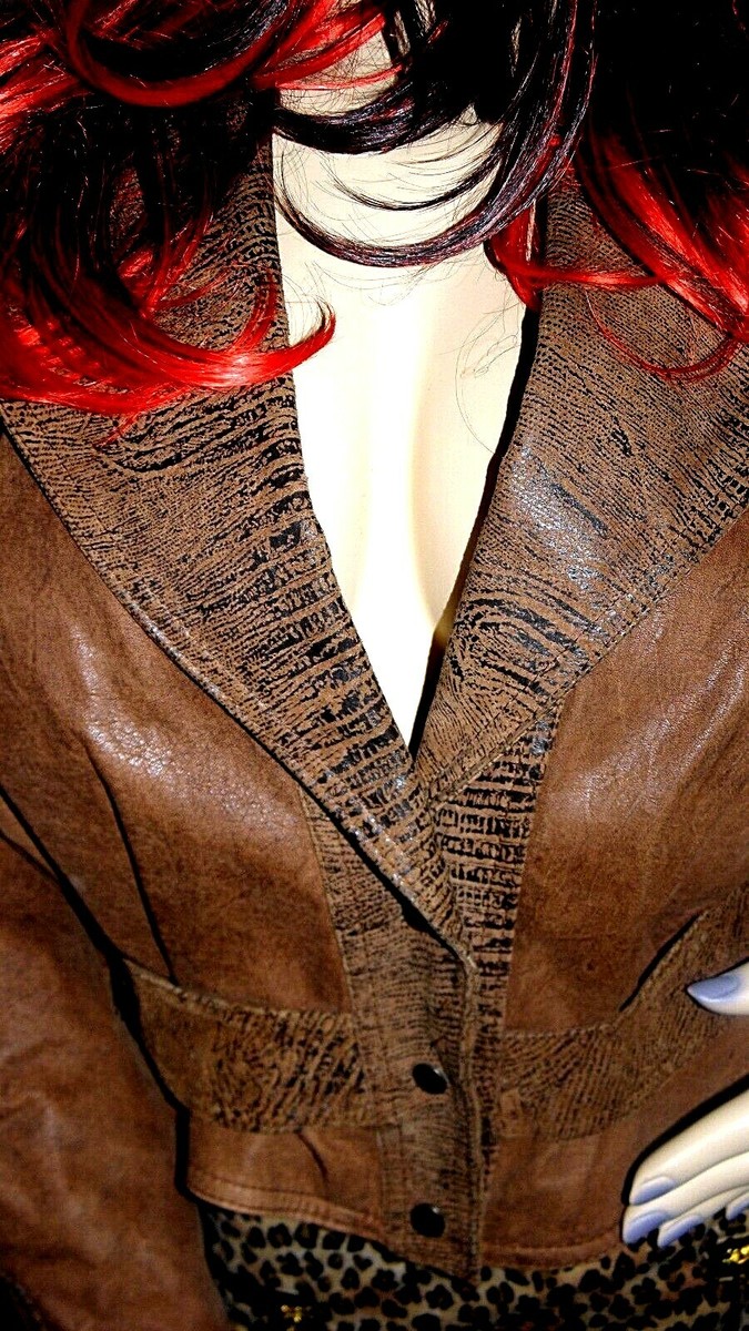 Vintage Global Identity G-111 Leather Fashions Jacket Sexy Fall