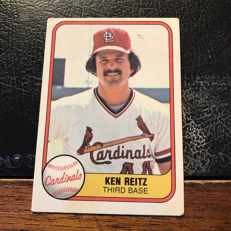1981 Fleer Ken Reitz. St.  Louis Cardinals