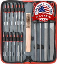 Juego De Limas De Metal De 17 Piezas, Acero De Aleación Forjado T12 De Primera