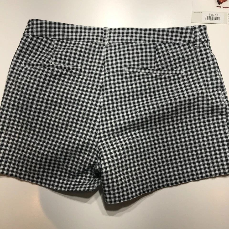 Шорты Old Navy с высокой талией Pixie черные белые имбирные секретные гладкие с карманами размер 16 - Изображение 2 из 4