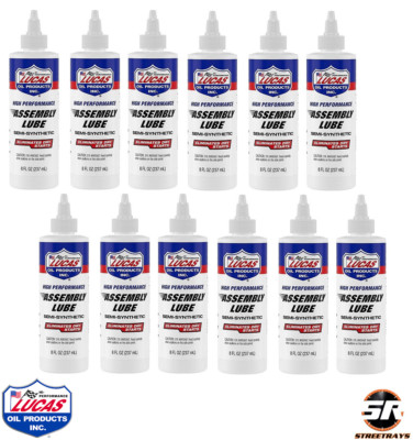 Lucas Oil 10153 High Performance Assembly Lubricant 8 oz Semi-Synthetic Lube x12