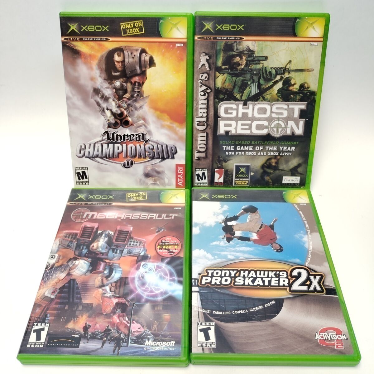 Lot 4 Original Xbox (Microsoft Xbox, 2002) COMPLETE GHOST Lot 4 Original Xbox (Microsoft Xbox, 2002) COMPLETE GHOST