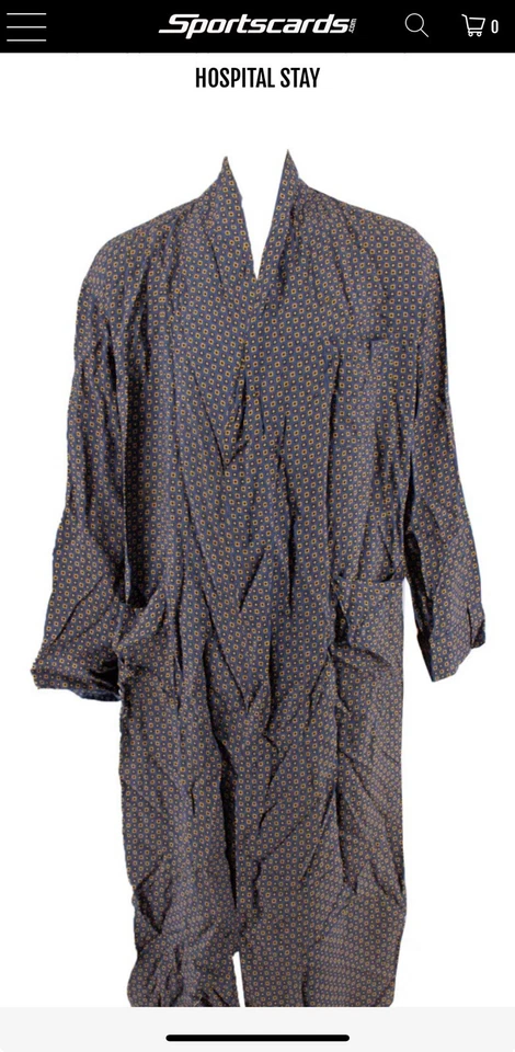 Tarjeta de bata final de estancia hospitalaria Upper Deck Jersey Fusion Ty Cobb Profusion RARA Foto 4 de 4