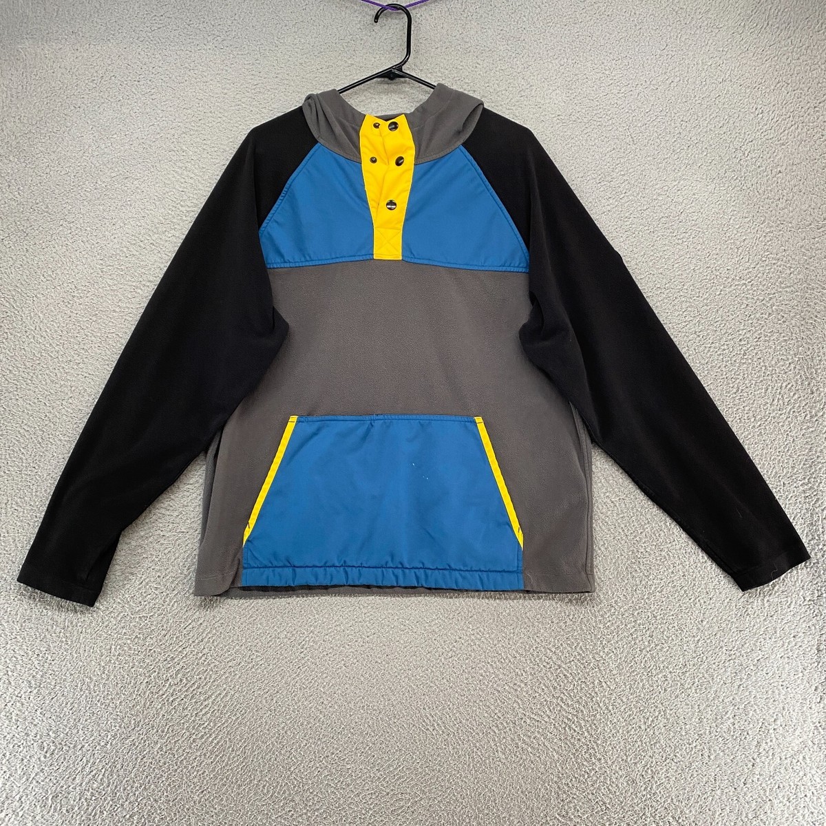 686 Fleece Mens Medium GLCR Project Thermal Colorblock Retro Snap