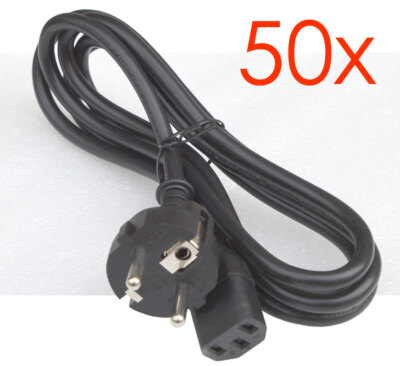 50x PAKET 1,8M STROMKABEL POWER CORD IEC320 C13 DELL 078390 LP-34AN HOCHWERTIG