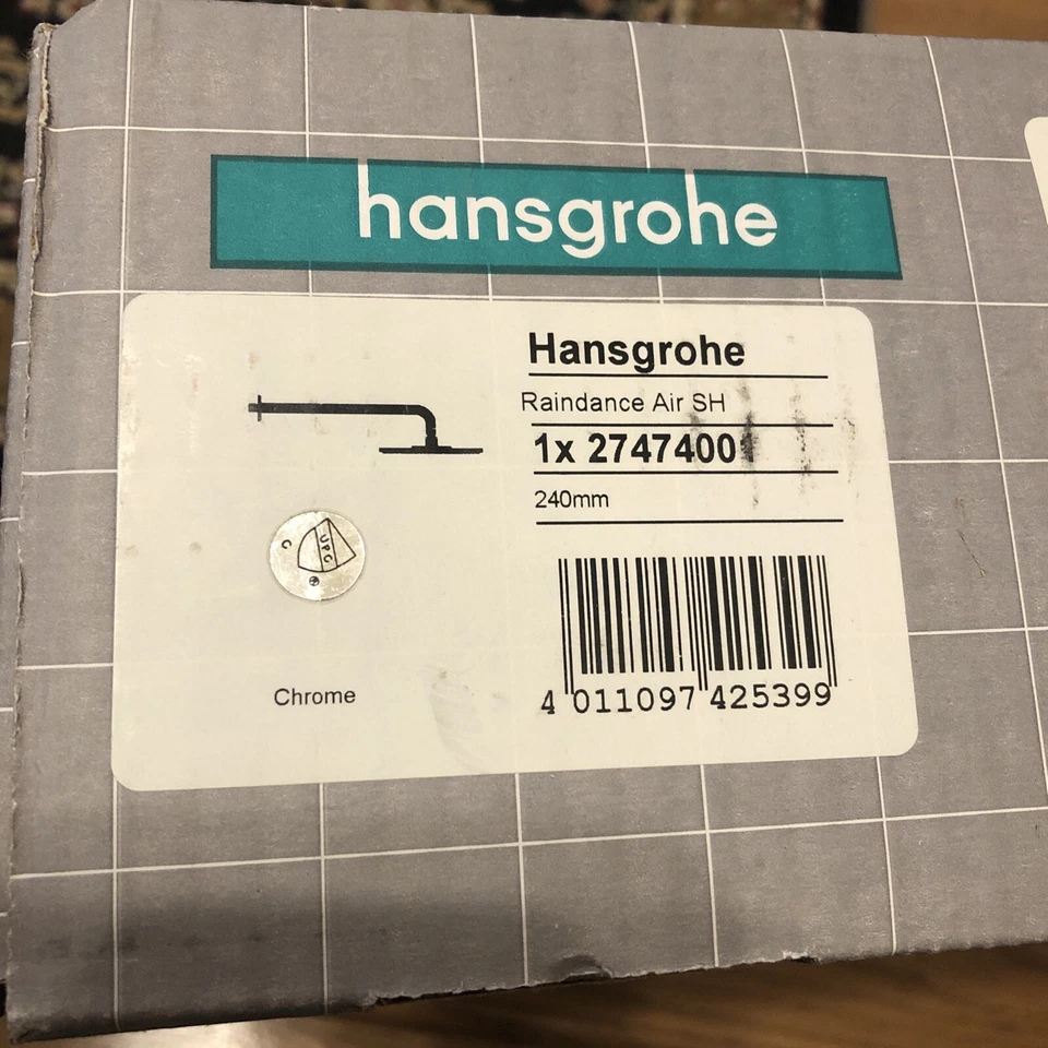 Hansgrohe 27474001 Raindance Downpour Air Cabezal de ducha 10": Cromo Foto 4 de 4