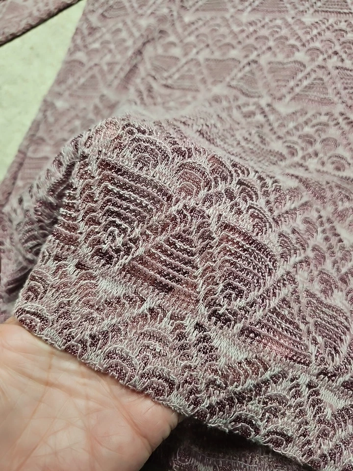 Пряжка совершенно BKE женщин фиолетовый чистый кружевной свитер блузка размер L - Изображение 3 из 4