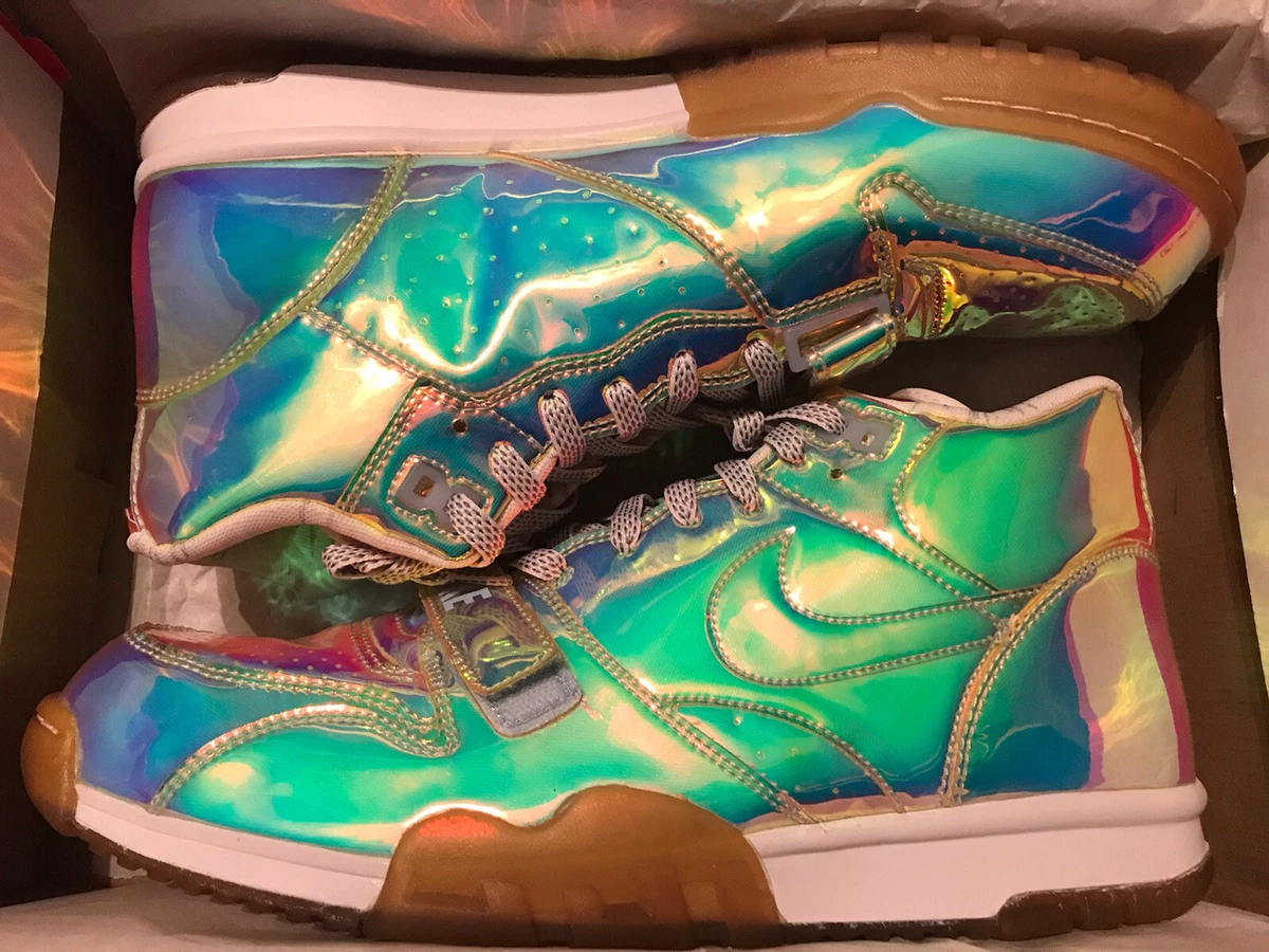 Nike Air Trainer 1 Mid Premium QS Super Bowl Hologram 607081-900 New SZ 13  Rare