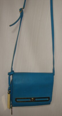 Vince Camuto Anika Blue Small Crossbody Shoulder Bag wallet