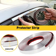 0.8" Chrome Trim Molding Strip Car Door Window Bumper Side Trime Protector 16ft