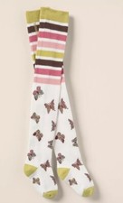 Matilda Jane Girls Fall Flutter Butterflies Mixed Print Tights Size 12/14 New