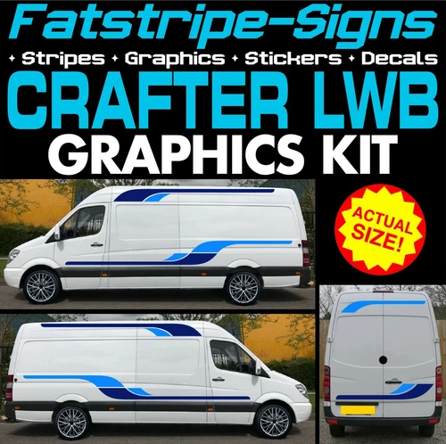 to fit VW CRAFTER LWB GRAPHICS STICKERS STRIPES DECALS CONVERSION CAMPER VAN