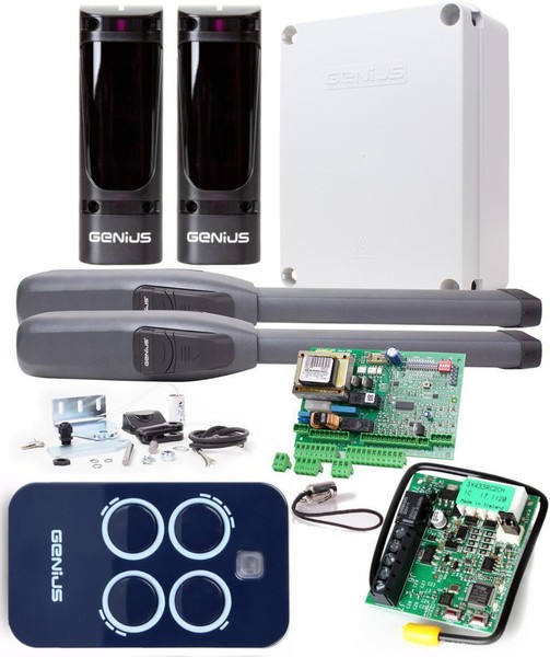 Genius Sirocco 250 Kit – Drehtorantrieb FüR 2-Flg. Tore Bis 2,5 M-image