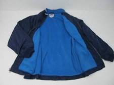 Adidas Women s Navy Blue Nylon Fleece Lined Jacket Vintage Size L