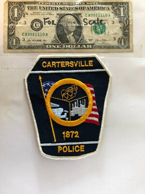 Cartersville Georgia Police Patch Un-sewn great condition | eBay