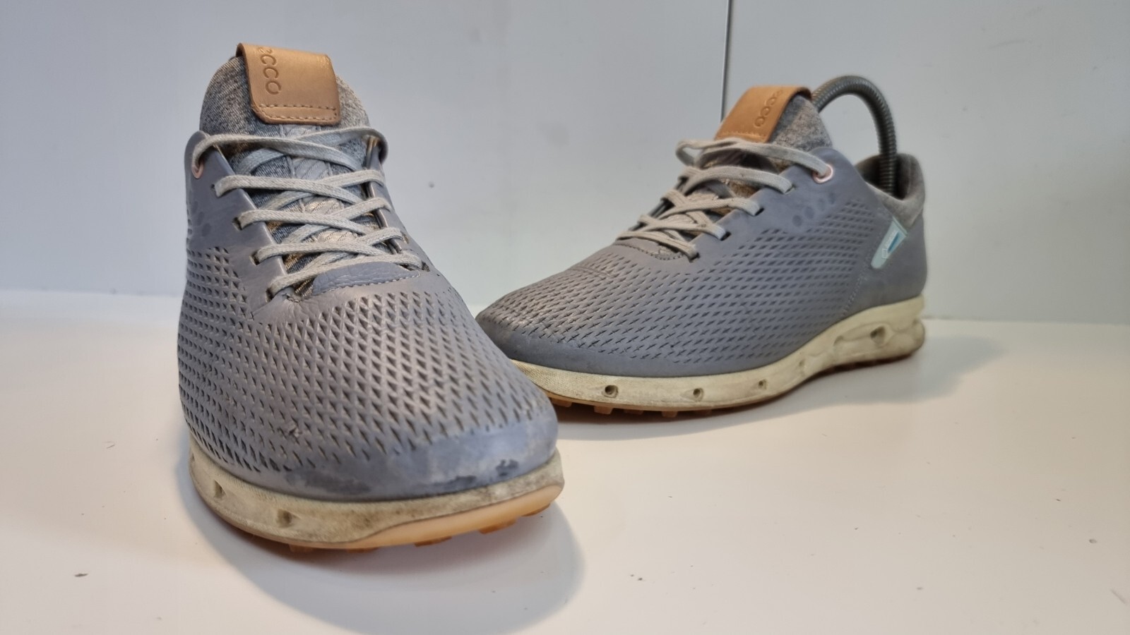 ECCO - Soft YAK Leather Desigber Goretex Surround  X Wide Golf Shoes UK 4  EU 37 image 4