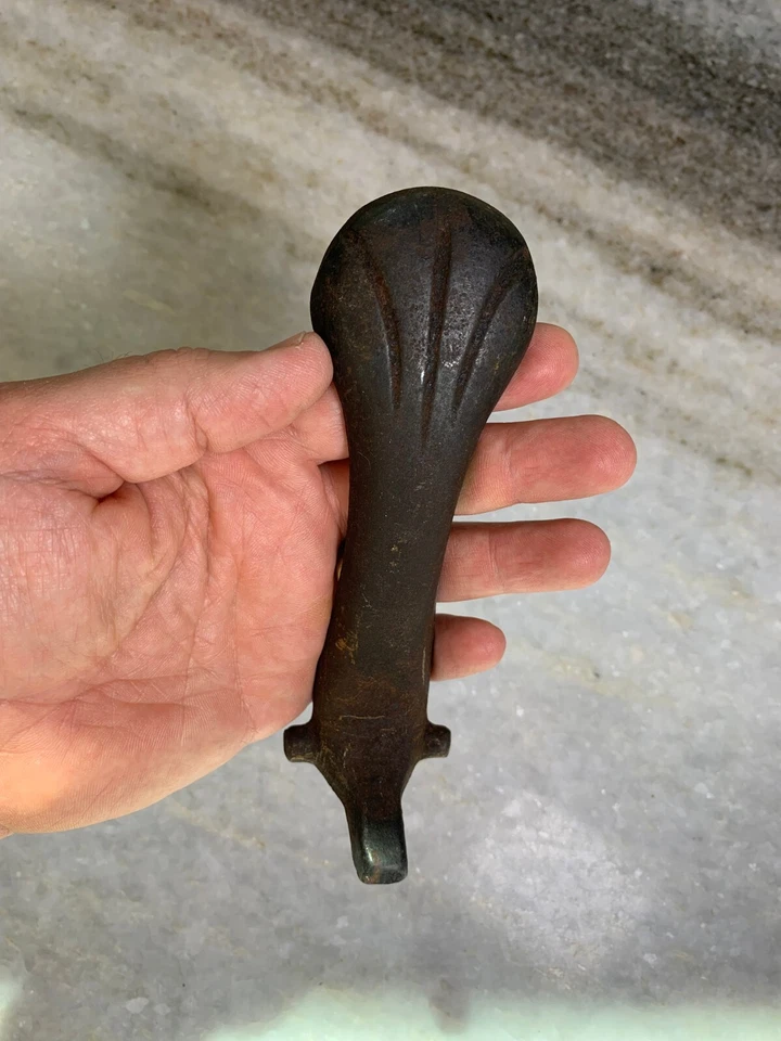 Antique Victorian Woodstove Wood Stove Cooktop Cook Lid Port Handle FA # No 6 - Image 2 of 4