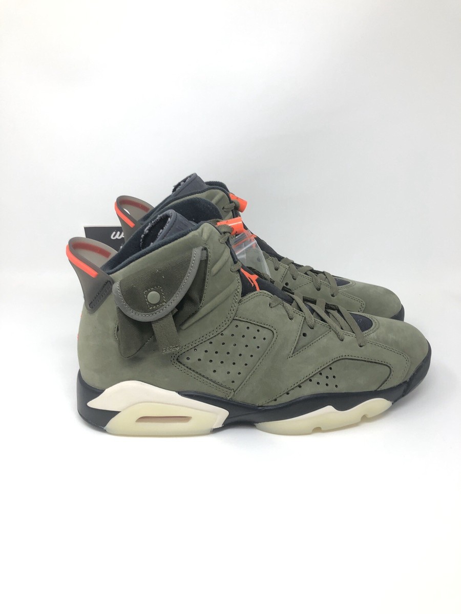 Nike Air Jordan Travis Scott VI 6 Olive Green Cactus Jack Size 11