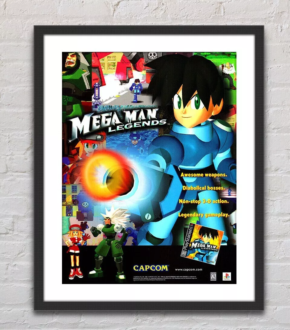Mega Man Legends Playstation PS1 Glossy Promo Ad Poster Unframed